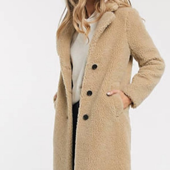 Abercrombie & Fitch sherpa coat BRAND NEW - Picture 1 of 9